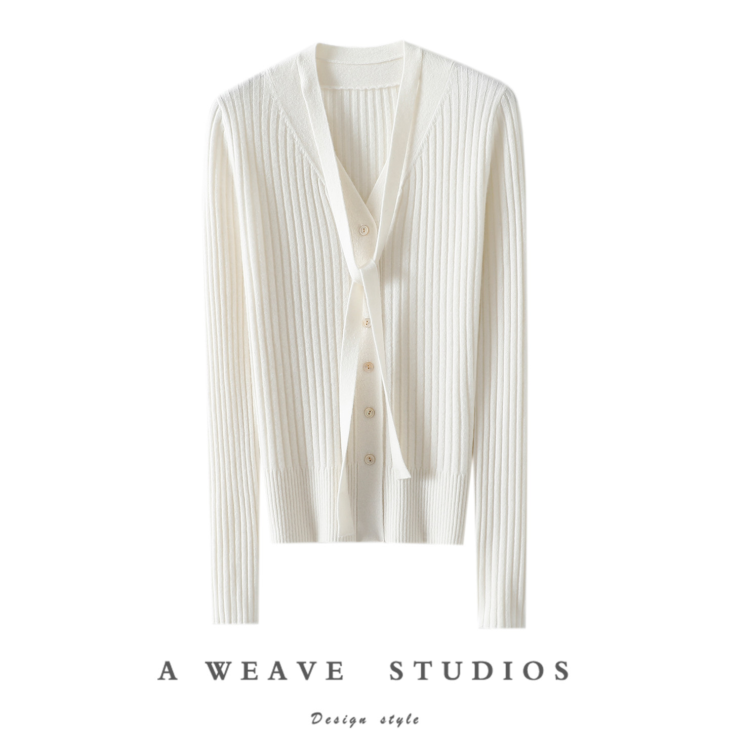 精致讲究~飘带100%纯山羊绒开衫女V领纯羊绒毛衣针织打底衫秋冬,女装/女士精品,羊绒衫,淘宝优惠券,粉丝福利购,淘宝优惠卷