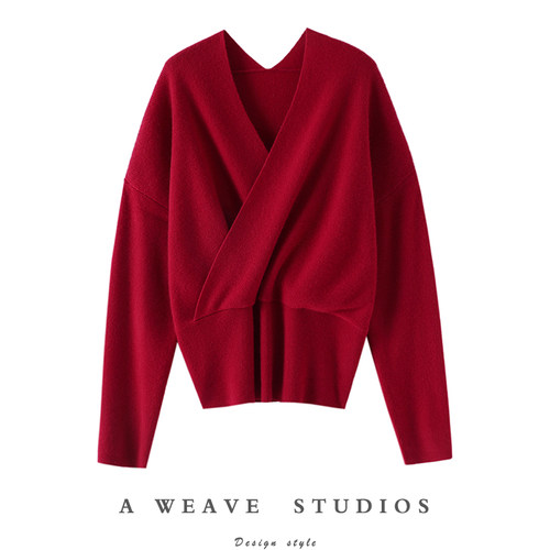 启超高端100%纯山羊绒衫