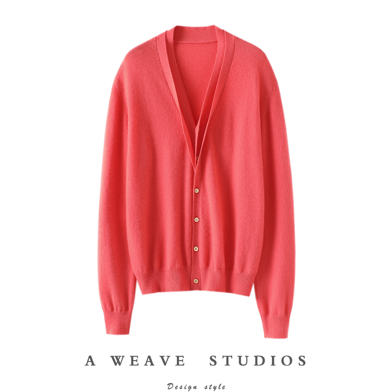 启超高端100%纯山羊绒衫