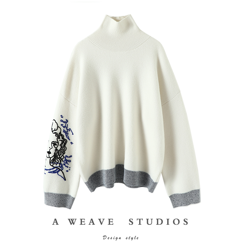 启超官方高端100%纯山羊绒衫