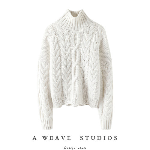 启超高端100%纯山羊绒衫