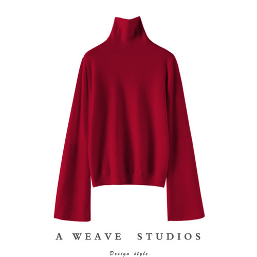 启超高端100%纯山羊绒衫