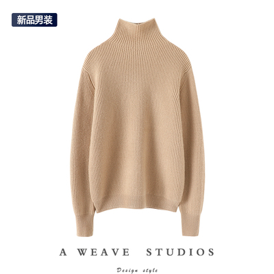 启超高端100%纯山羊绒衫