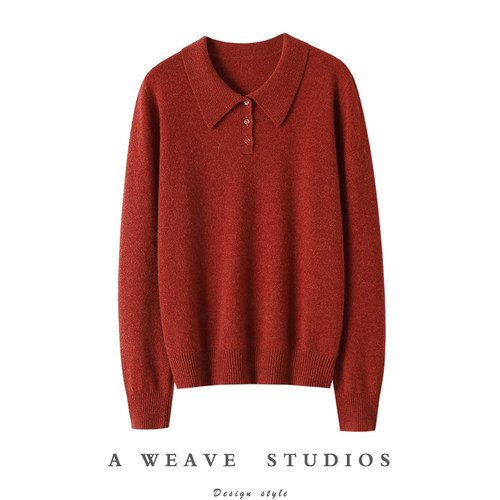 启超官方高端100%纯山羊绒衫