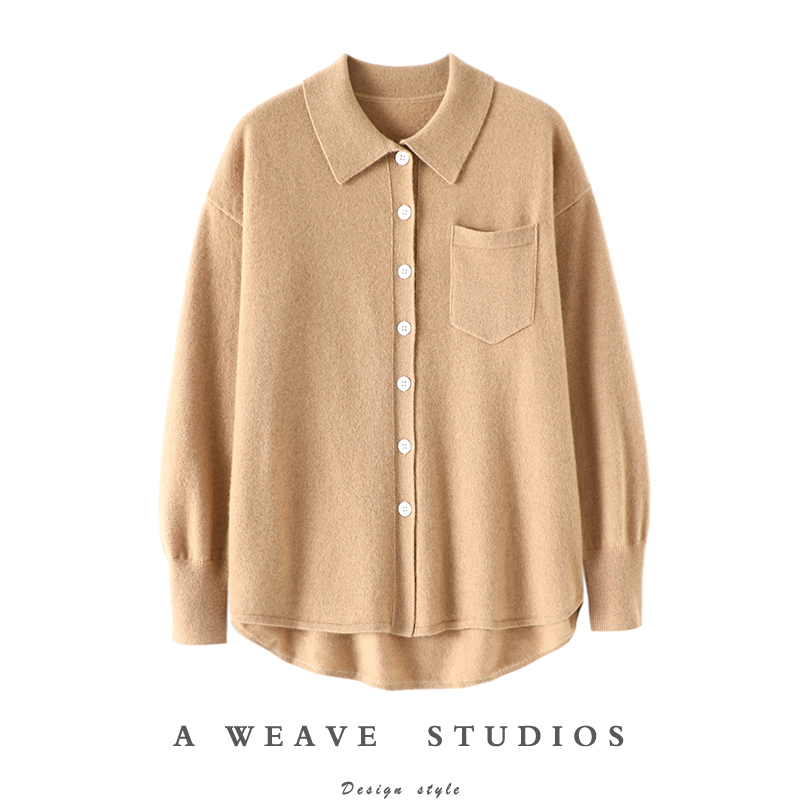 启超高端100%纯山羊绒衫