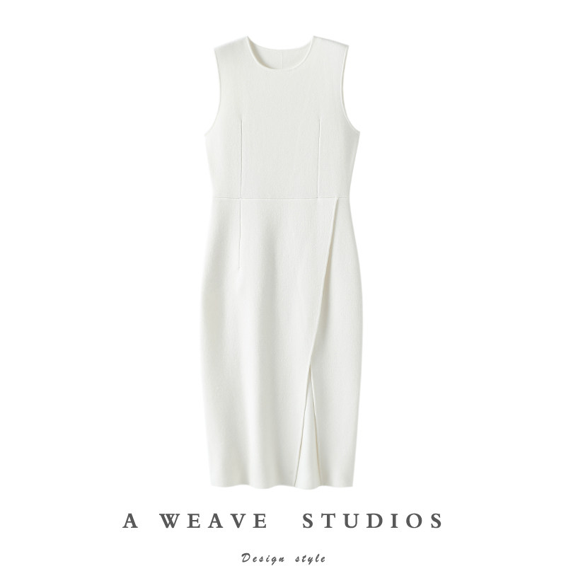 版型中的精髓！加厚四平针100%纯山羊绒背心连衣裙子中长款显秋冬