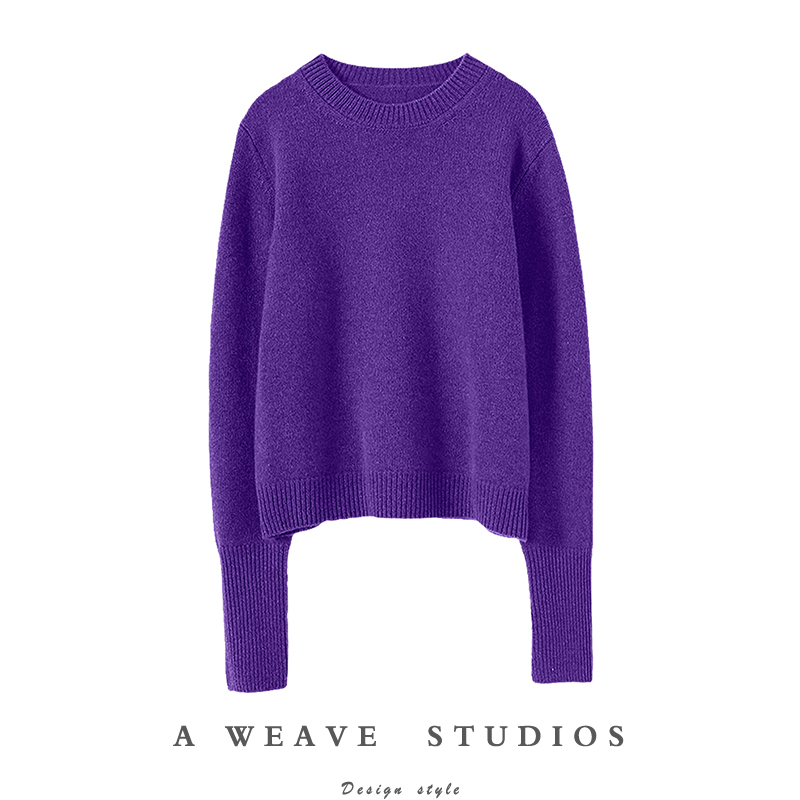 启超高端100%纯山羊绒衫