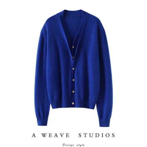 启超官方高端100%纯山羊绒衫