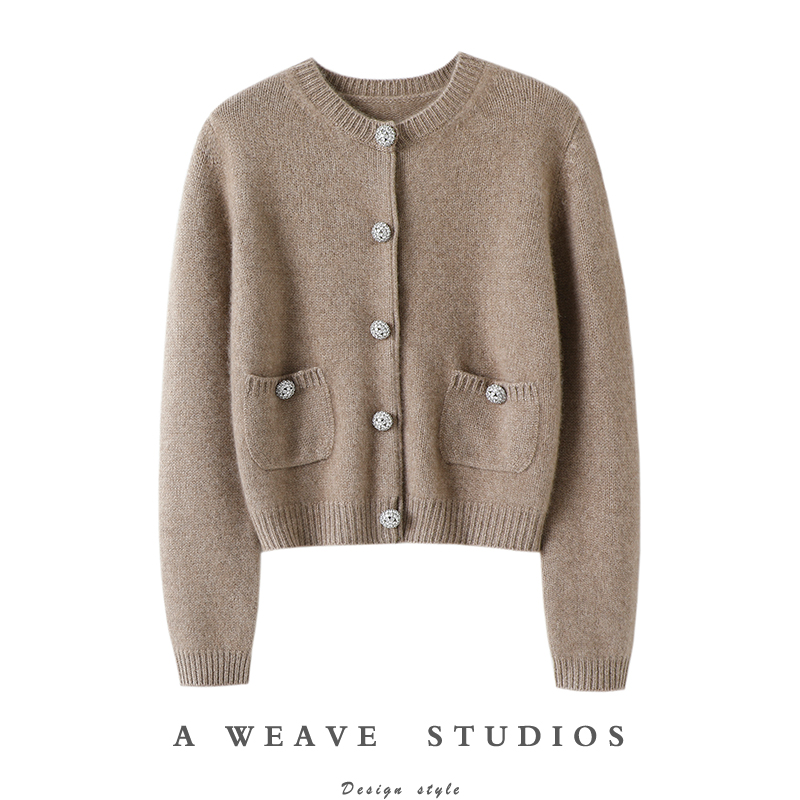 启超高端100%纯山羊绒衫