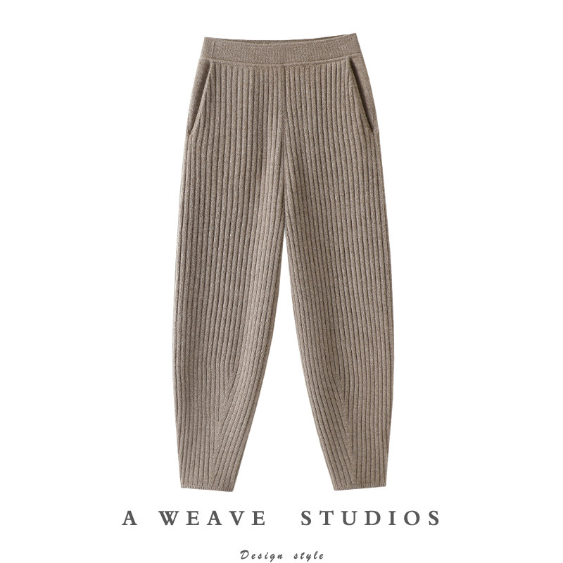 启超官方高端100%纯山羊绒裤