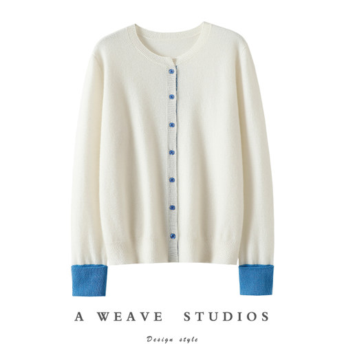 启超官方高端100%纯山羊绒衫