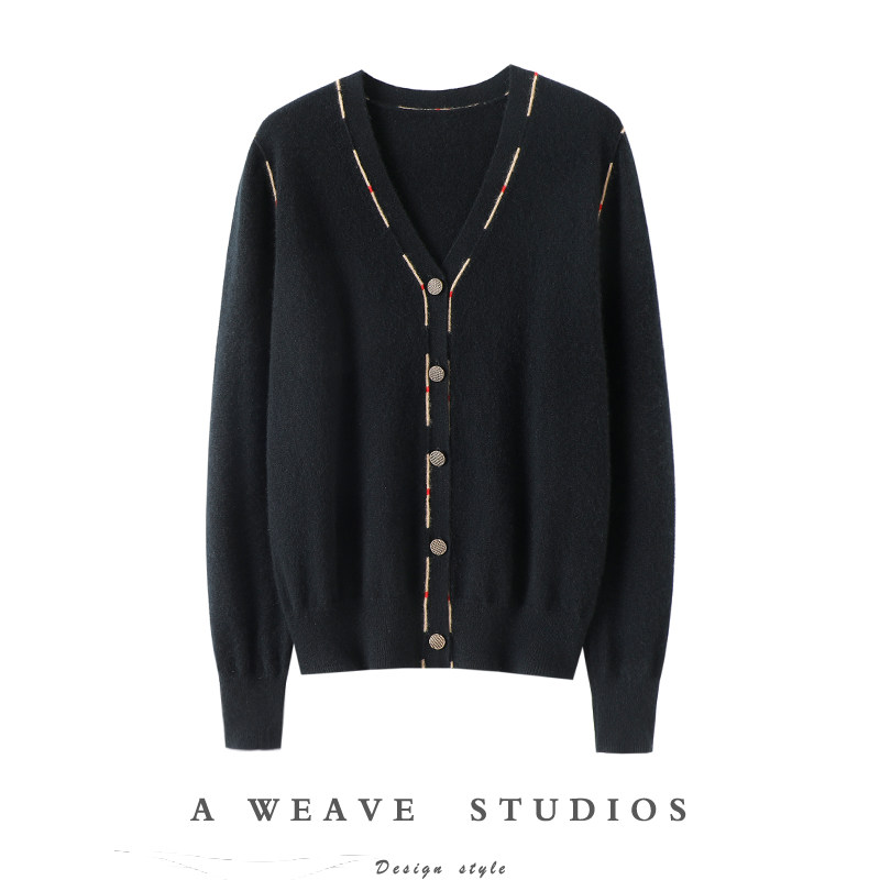 启超官方高端100%纯山羊绒衫