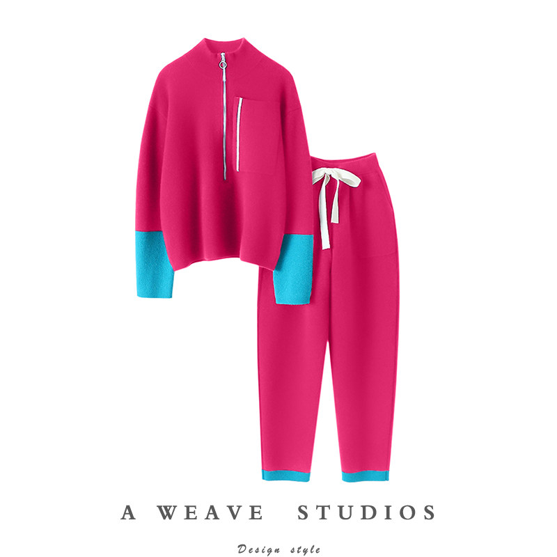 启超时髦还实穿~加厚100%山羊绒衫女高领纯羊绒毛衣休闲裤子套装,女装/女士精品,羊绒衫,淘宝优惠券,粉丝福利购,淘宝优惠卷