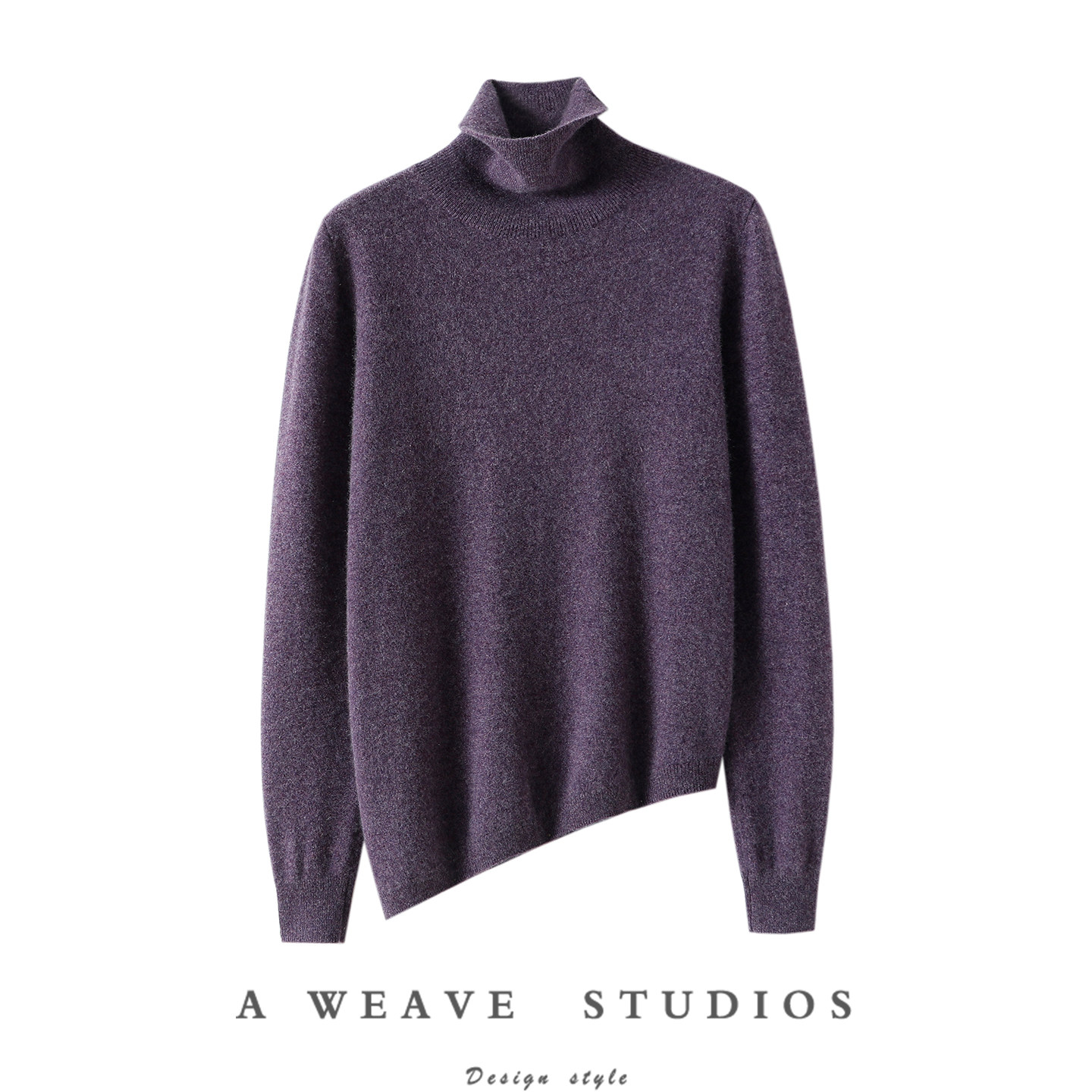 美出新高度！斜边设计100%纯山羊绒衫女高领纯羊绒毛衣打底衫秋冬,女装/女士精品,羊绒衫,淘宝优惠券,粉丝福利购,淘宝优惠卷