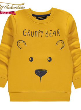 2025新品英国George秋冬款男孩中童装纯棉套头儿童卫衣长袖1至6岁