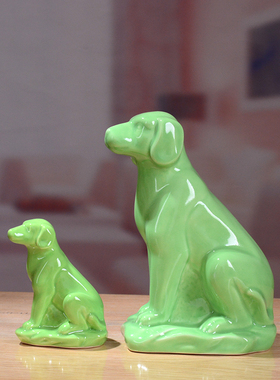 绿色动物吉祥大小号鼠年生肖狗