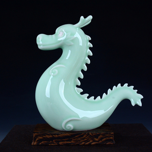 青龙白虎陶瓷摆件风水招财12生肖办公室老板桌装饰工艺品开业礼品