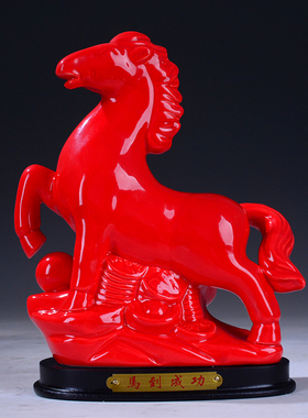 送人中国红吉祥风水镇宅工艺品