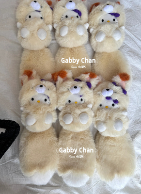 现货 北海道限定 多巴胺大尾巴挂件 高品质版 可爱毛绒公仔玩偶