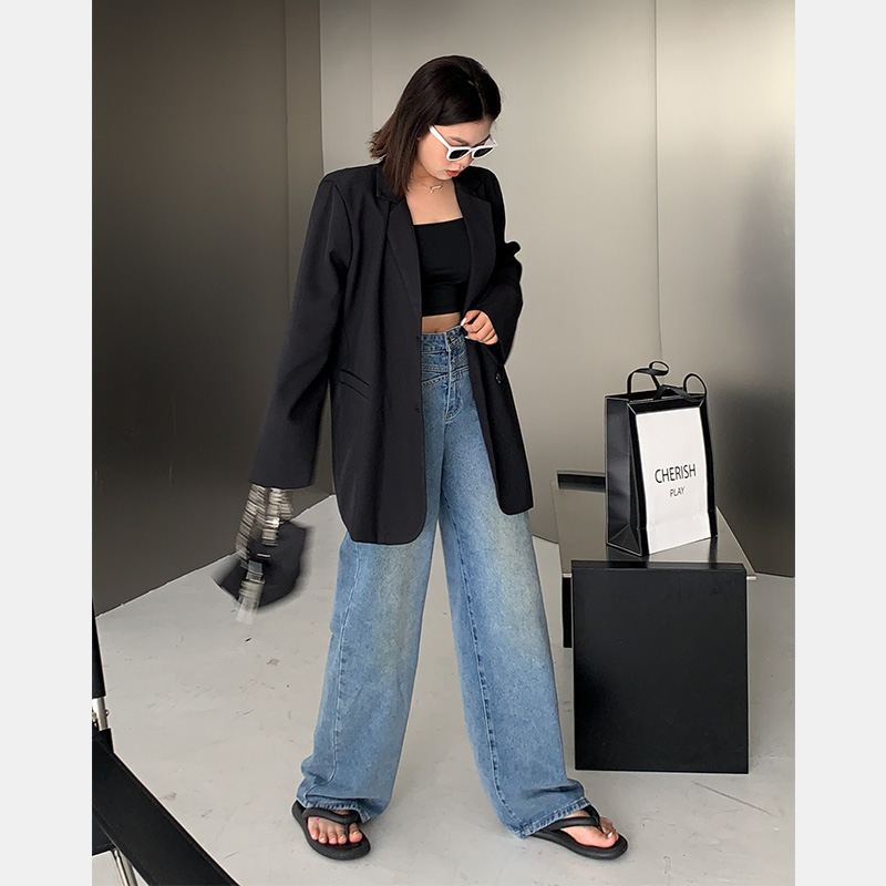 牛仔裤大码女胖mm显瘦秋季新款