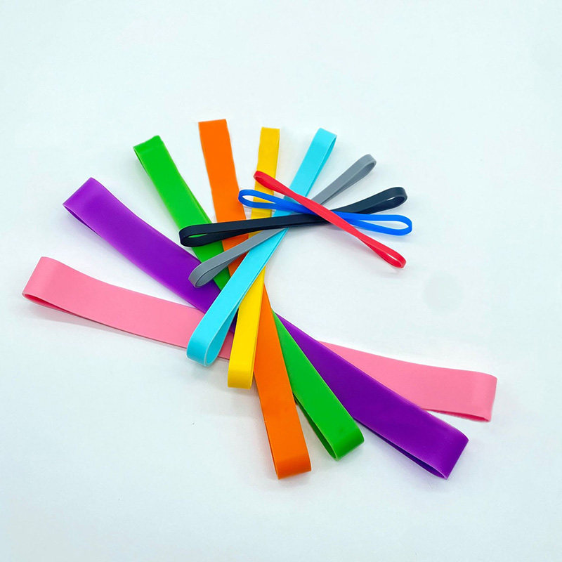 10CM硅胶弹力带抗老化橡皮筋高弹耐用硅胶绑带手账捆绑带宽3-10MM