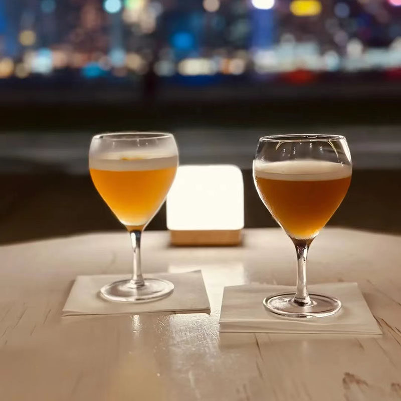 水滴鸡尾酒杯矮脚香槟杯玻璃啤酒杯洋酒杯红葡萄酒杯果汁杯饮料杯