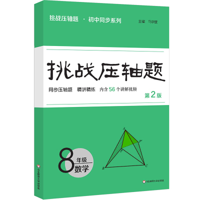 挑战压轴题 八年级数学 第2版 马学斌 主编 编 中学教辅文教 新华书店正版图书籍 华东师范大学出版社