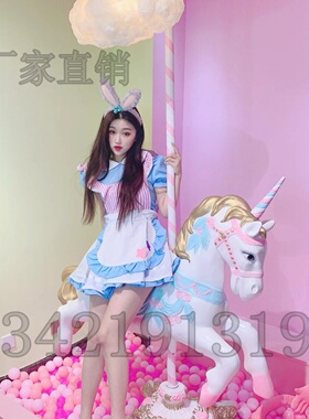 玻璃钢旋转木马雕塑大型落地摆件