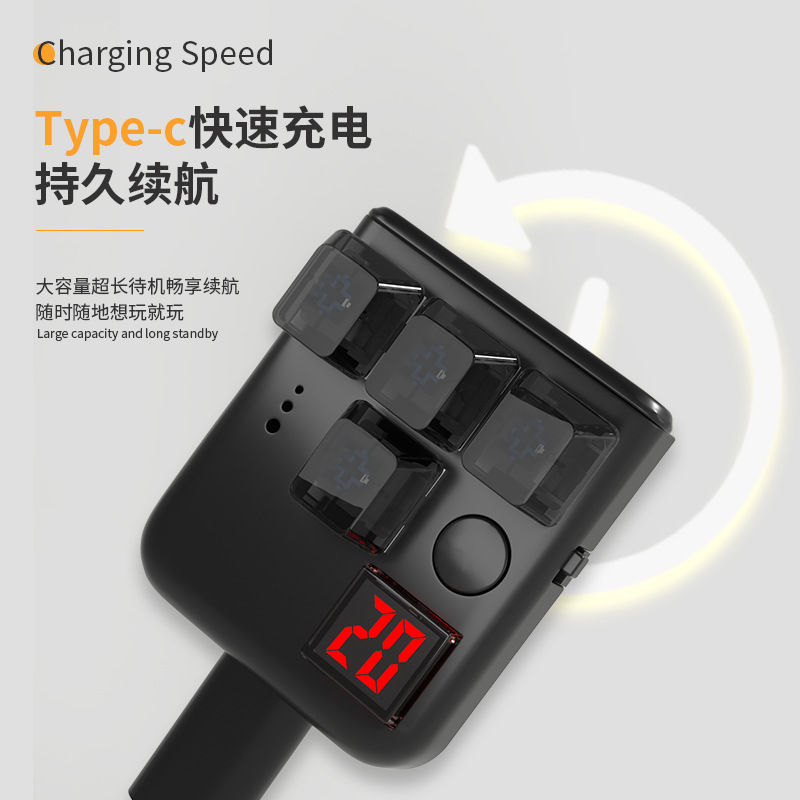 跨境键客迷你游戏机键盘磁手机支架记忆力节奏训练打地鼠解压玩具