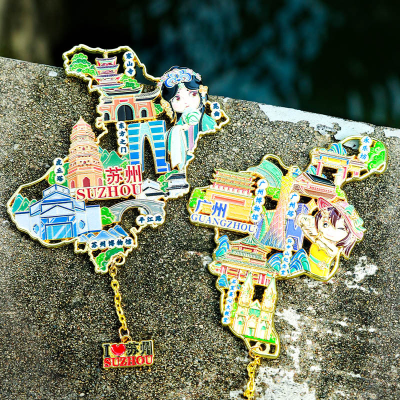 西安文创金属磁吸冰箱贴