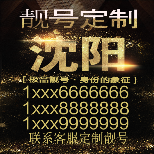 沈阳吉祥手机选号好号靓号手机连号选号靓号电话号码号码卡豹子号