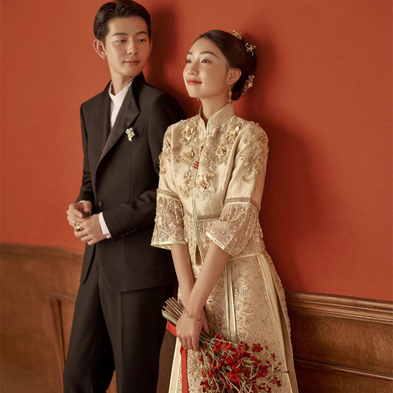 秀禾服2022年新款新娘中式嫁衣婚纱龙凤褂敬酒服秀和服复古出阁服使用感如何?