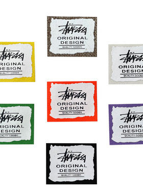 胶印字母补丁贴布个性彩色胶印款数字英文绿紫色字母衣服包包布贴