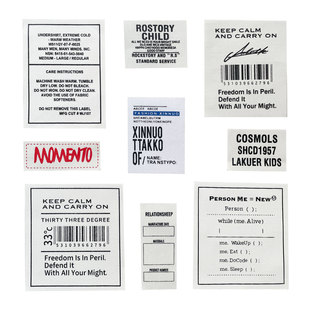 新款时尚衣服补丁贴白色方形百搭羽绒破洞修补装饰贴衣服DIY布标