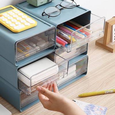 Desktop Small Drawer Storage Box Multi-layer Stackable