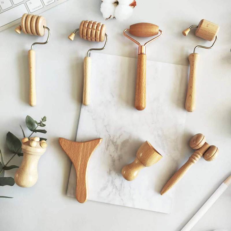 Factory wholesale Amazon wooden massager mini massage