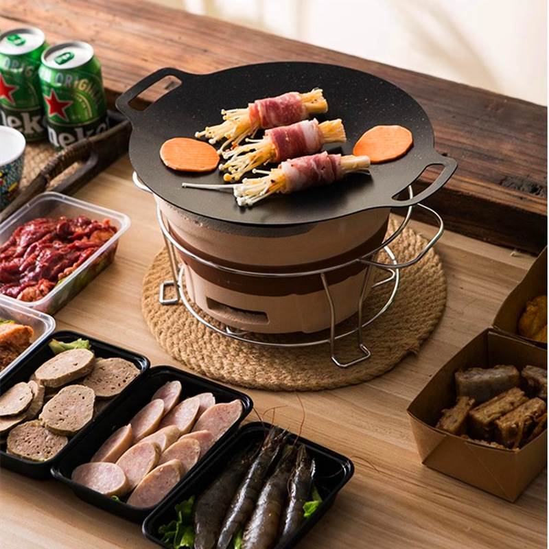 Outdoor Baking Pan Cartridges Oven Barbecue Pan Korean