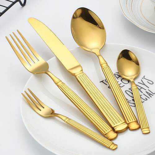 Roman Column 304 Stainless Steel Knife and Fork Spoon suit