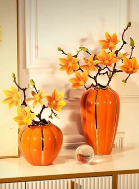 Living room entrance decoration home vase light luxury