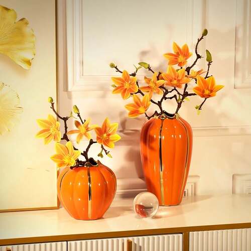 Living room entrance decoration home vase light luxury
