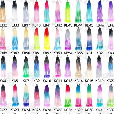 Colorful Wig Dirty Braids Children's Triple Braids Gradient