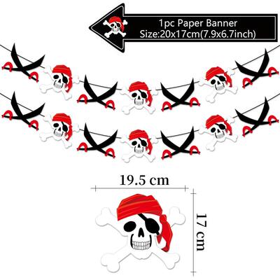 Amazon Pirate Theme Pull Flag Birthday Banner Birthday