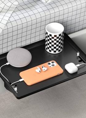 Removable bedside storage organizer bedside shelf bed tail