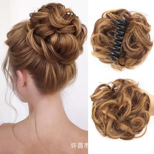Marubeni Head Chemical Fiber Curly Hair Ring Grab Clip