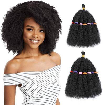 African crochet hair braid 12Inch Afro Kinky Marley Braid