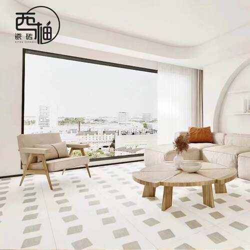 Japanese style mosaic simple wood grain brick 600600