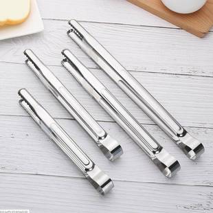 Stainless Steel Food Clip Lengthy Korean Style Barbecue