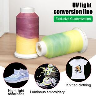 150D75D Sunlight Color Changing Line UV Polyester Color