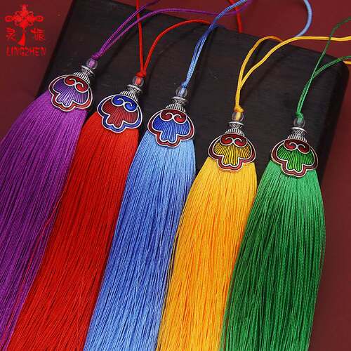 New Colorful Xiangyun Alloy Hat Tassel Car Hanging