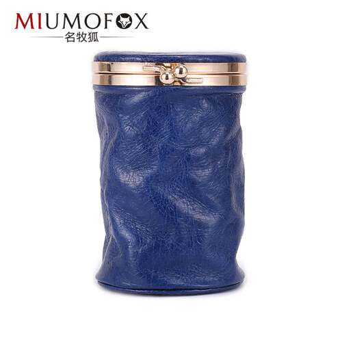 Mini Storage Mirror Portable Leather Red Envelope Small
